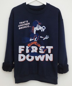 BSU Bronco First Down Vintage Tee, Perfect Fan Gift