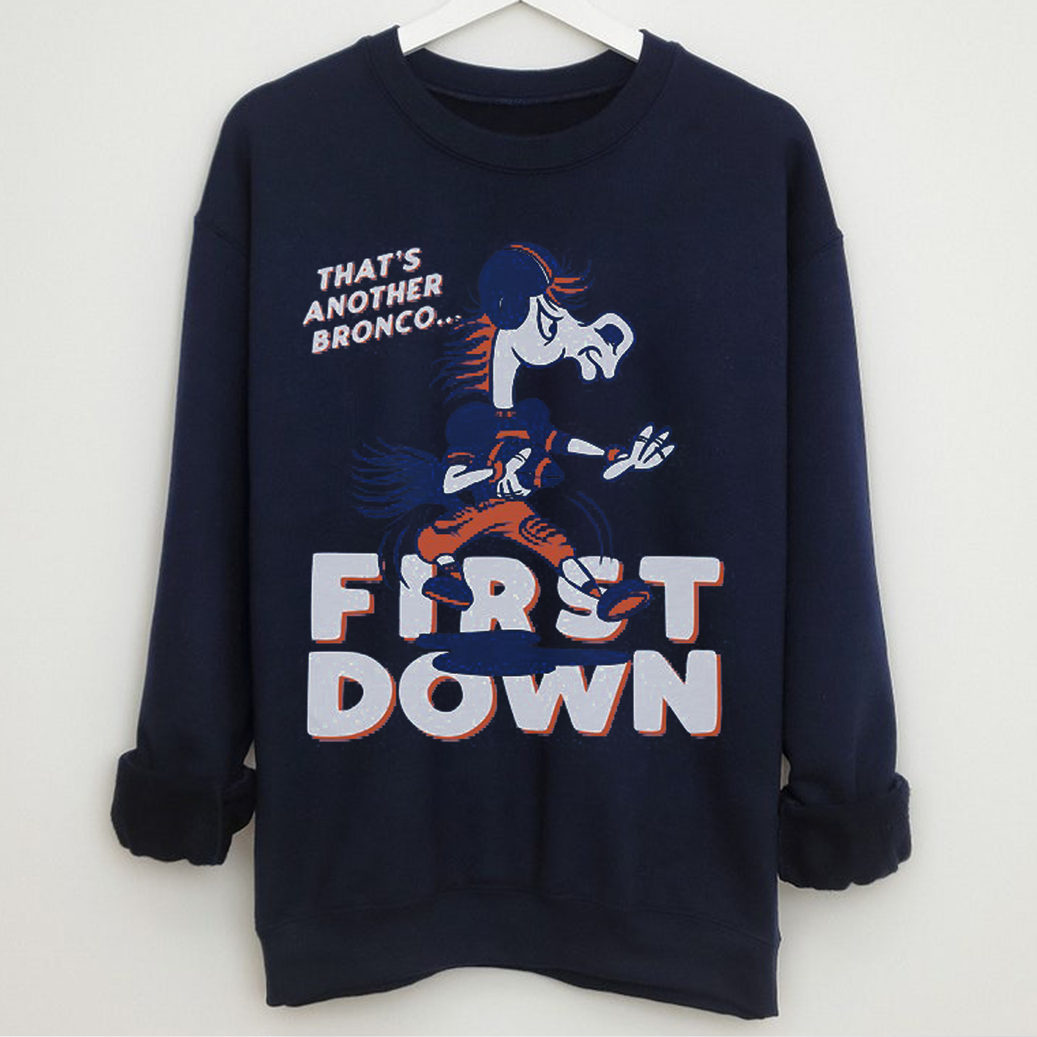 BSU Bronco First Down Vintage Tee, Perfect Fan Gift