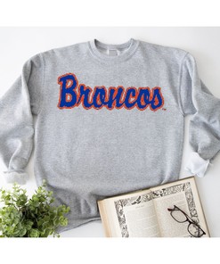 BSU Broncos Vintage Script Crewneck Tee, Perfect Fan Gift
