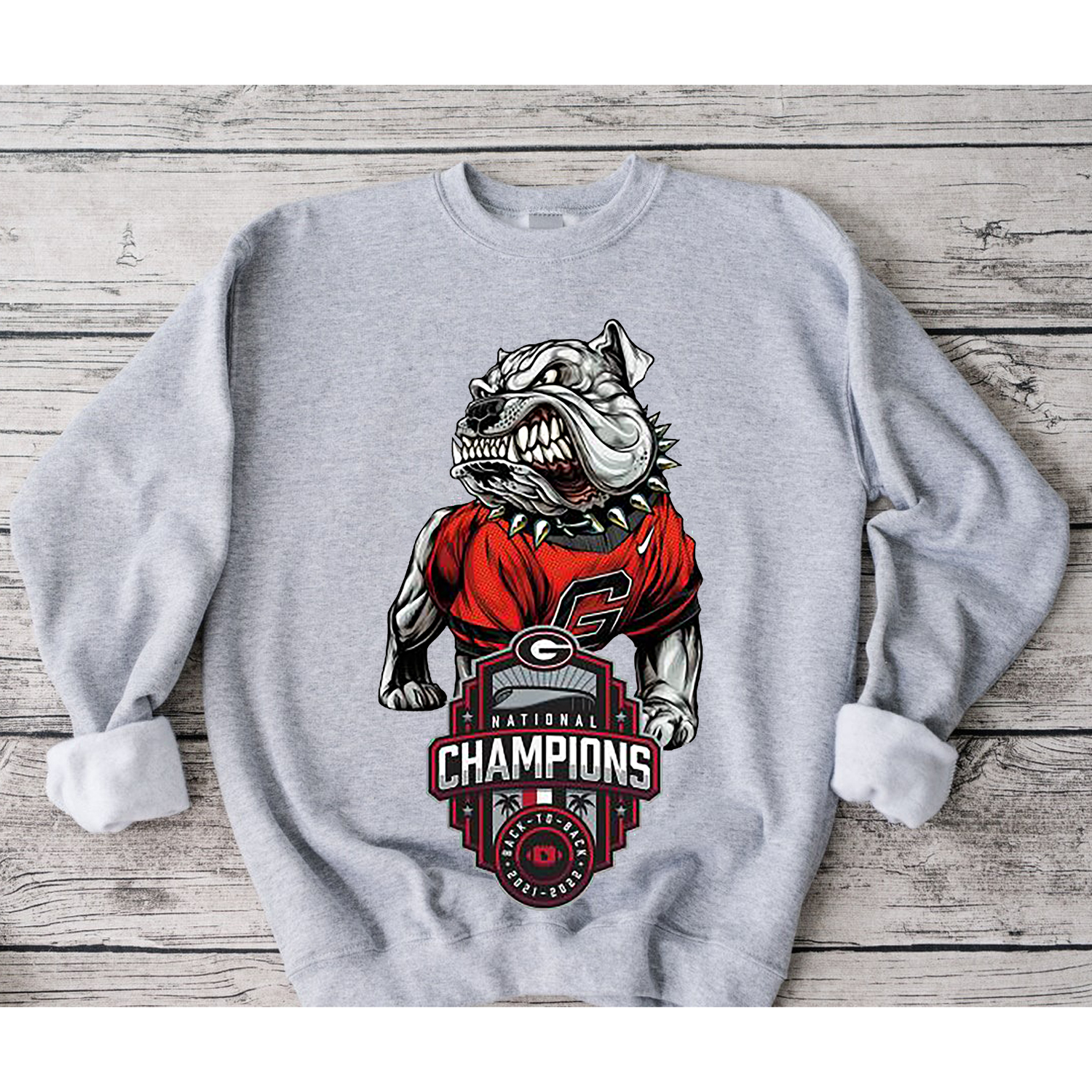 Back to Back National Championship Georgia Bulldogs Football Tee - NCAA Apparel for Fans