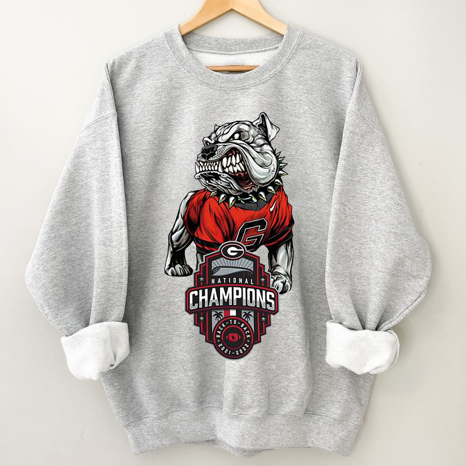 Back to Back National Championship Georgia Bulldogs Football Tee - NCAA Apparel for Fans