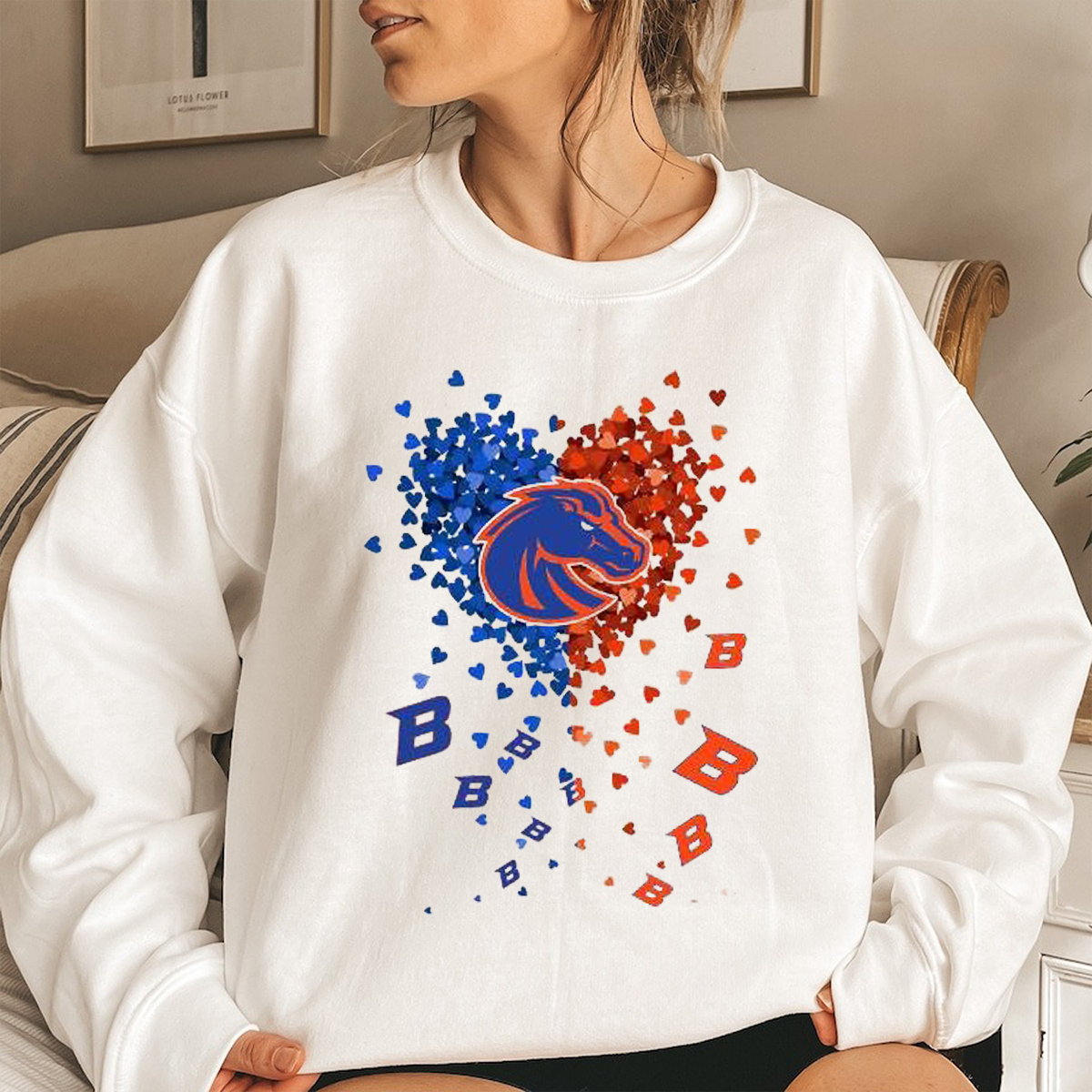 Boise State Broncos Heart T-Shirt - Show Your Love for the Team
