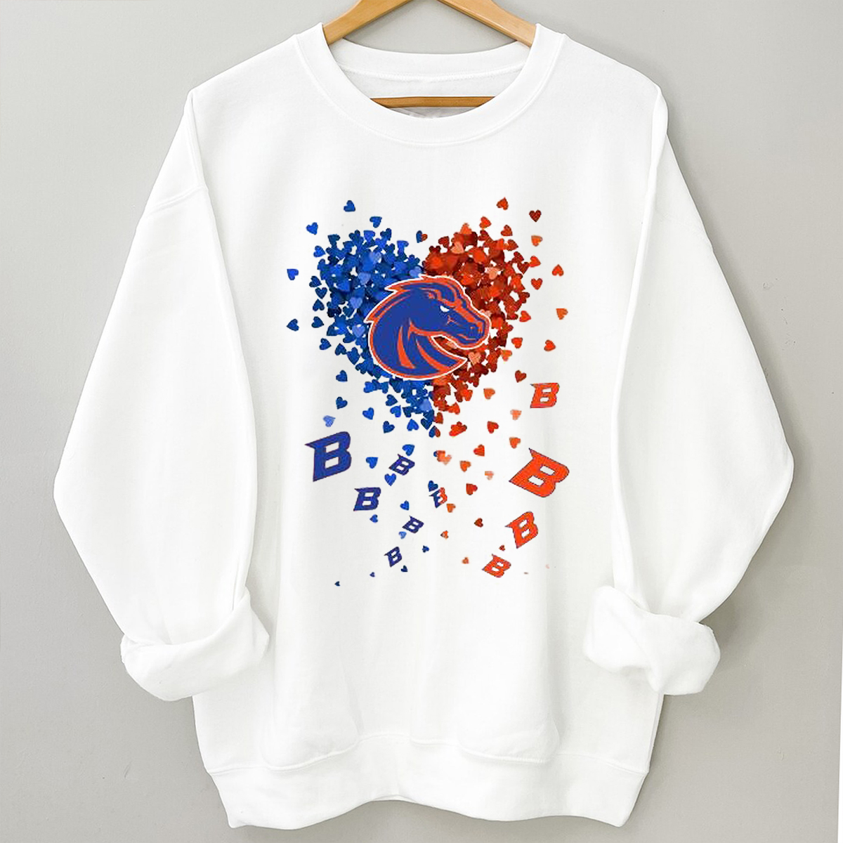 Boise State Broncos Heart T-Shirt - Show Your Love for the Team