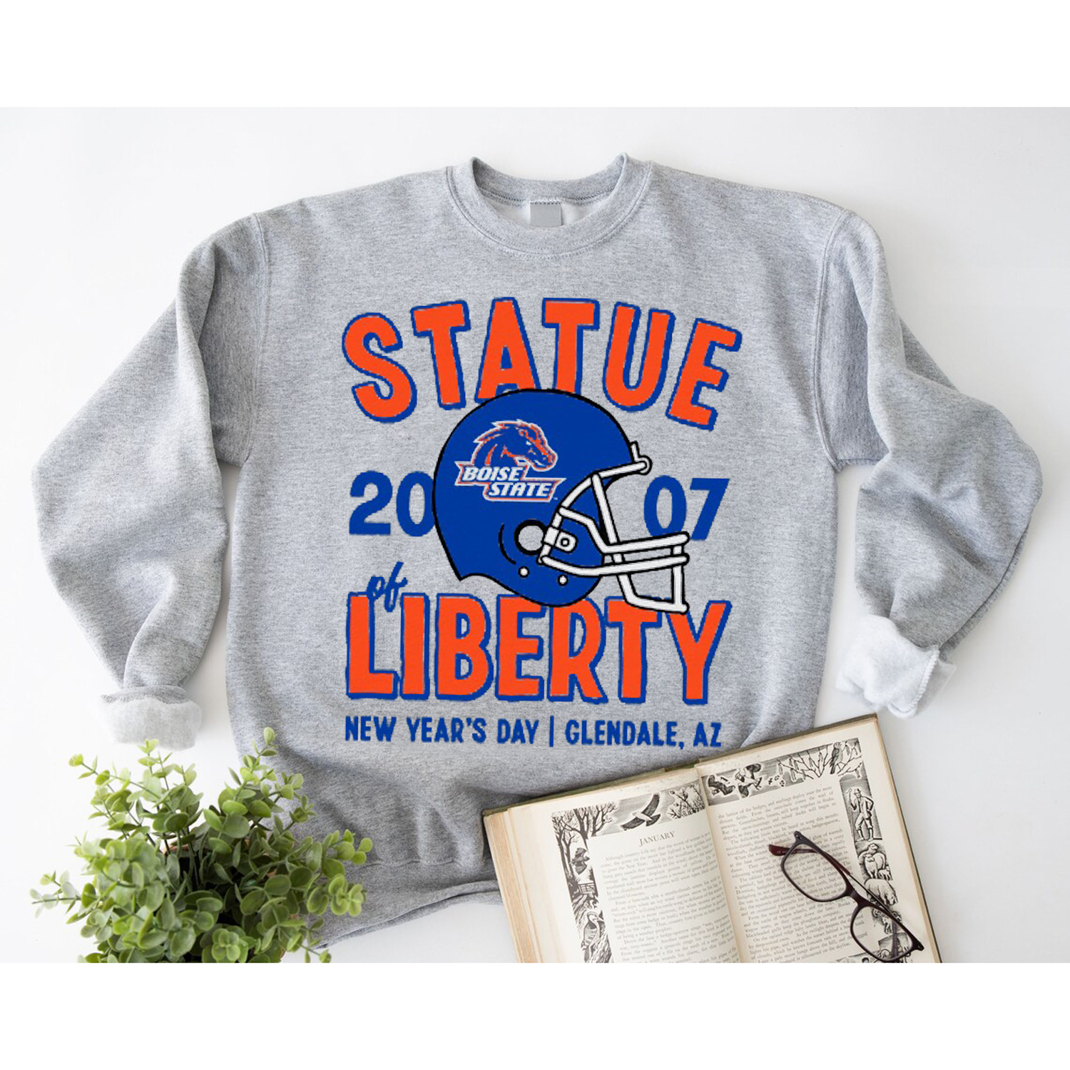 Boise State Statue of Liberty Vintage Tee, Perfect Fan Gift