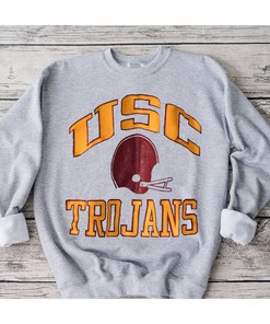 Champion Vintage USC Trojans T-Shirt - NCAA Football Fan Gift