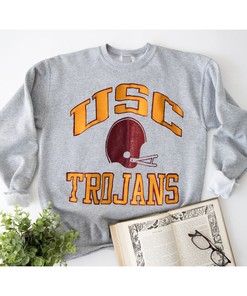 Champion Vintage USC Trojans T-Shirt - NCAA Football Fan Gift