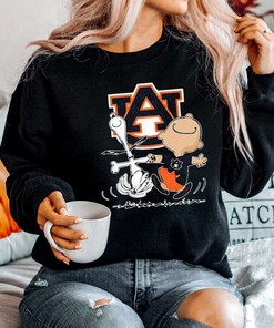 Charlie Brown Snoopy Auburn Tigers Fan Gift T-Shirt with Two Additional Options