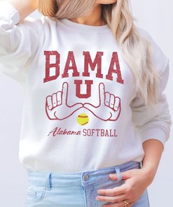 Cheer For Softball Team with Bama U Alabama Sweater