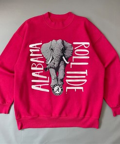 Classic Ncaa Alabama Crimson Tide Lined Mascot T-Shirt