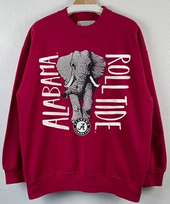 Classic Ncaa Alabama Crimson Tide Lined Mascot T-Shirt