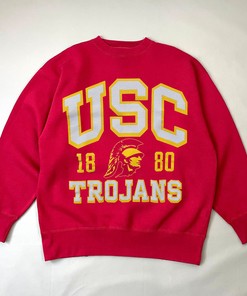 Classic USC Trojans Tee Shirt, Collegiate Memorabilia - Crew Neck T-Shirt