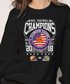 Clemson Tiger Pittsburgh Panthers NCAA ACC Football Champions 2018 Shirt for Fans Gift