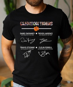 Clemson Tigers Members Signatures NCAA T-Shirt Sweatshirt Hoodie for Fans Gift