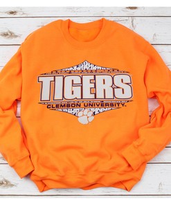 Clemson Tigers NCAA Crew Neck Sweatshirt T-Shirt Hoodie for Fans Gift