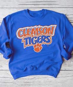 Clemson Tigers Vintage 90s Made in USA Crewneck Sweatshirt for NCAA Fans