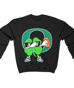 Dabbing Shamrock Football St Patricks Day Oregon Ducks Shirt - Gift for Fans