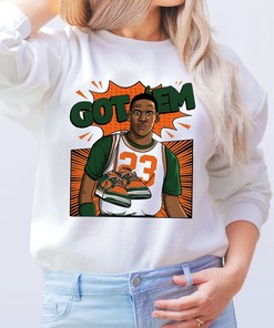 Dunk Low Miami Hurricanes MJ Pop Art Comic Unisex T-Shirt - NCAA Crewneck Sweater Hoodie