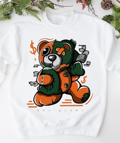 Dunk Low Miami Hurricanes No Time To Rest Bear Unisex T-Shirt - NCAA Sweatshirt Hoodie