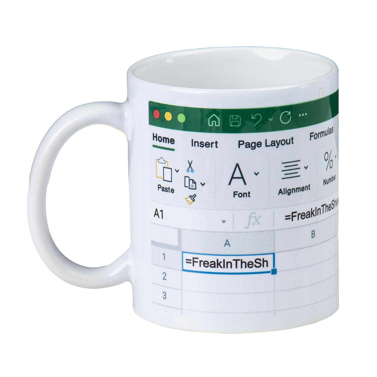 Freak in the Sheets Mug - Funny Coffee Mug for Excel Geeks and Accountants - Image 4