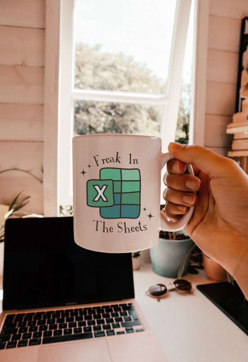 Funny Coworker Accountant Mug - Freak in The Sheets CPA Mug - Excel Spreadsheet Mug - Image 4