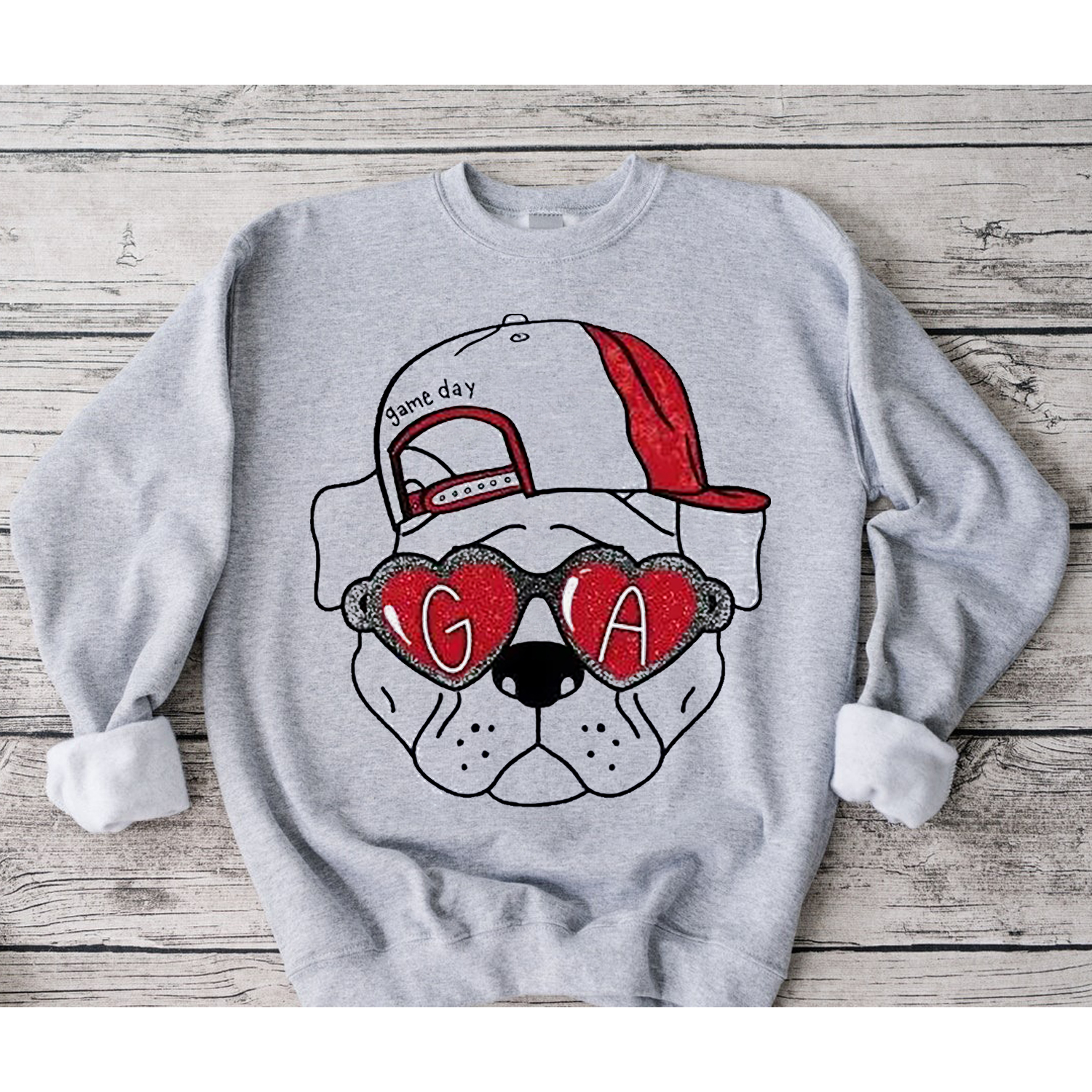 Georgia Bulldog Sunnies Tee Shirt - Fan Gift Idea