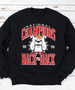 Georgia Bulldogs Football National Champions Back to Back Shirt - NCAA Apparel for Fans
