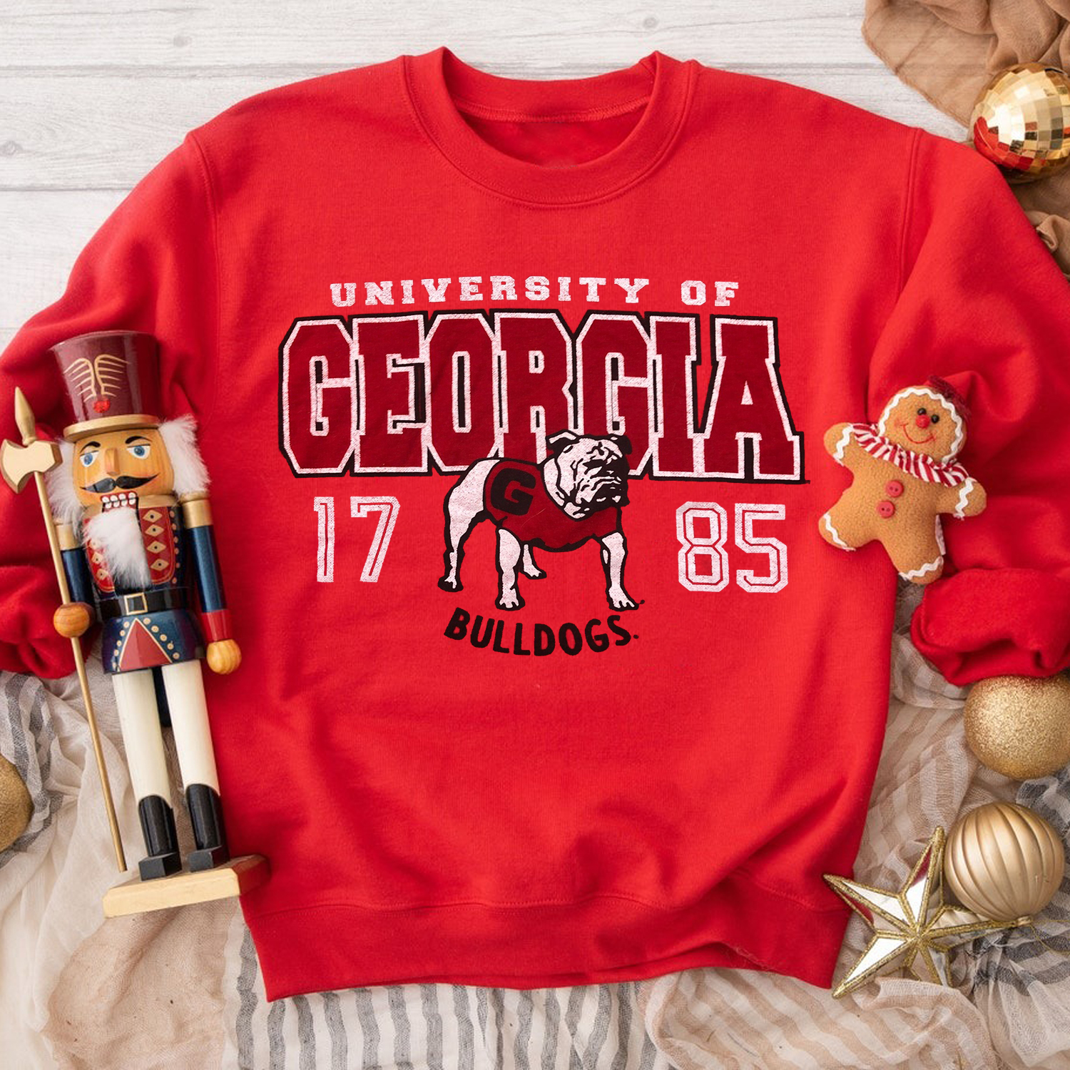 Georgia Bulldogs Sweatshirt Hoodie Tee - NCAA Apparel for Fans