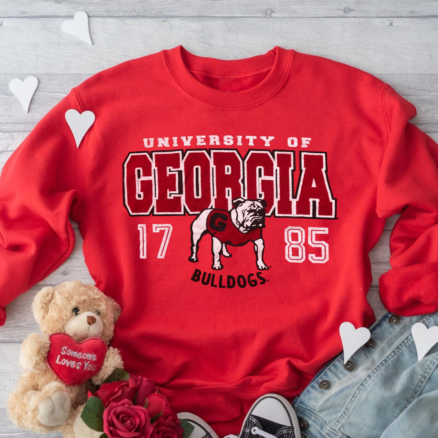 Georgia Bulldogs Sweatshirt Hoodie Tee - NCAA Apparel for Fans