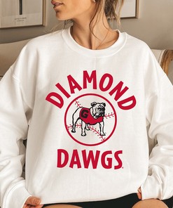 Georgia Diamond Dawgs Vintage Baseball Tee - NCAA Apparel for Fans