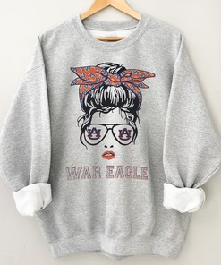 Girlie Girl Originals Preppy Auburn Messy T-Shirt with Fan Gift Option