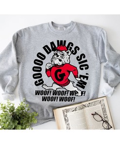 Go Dawgs Woof Sic'em 2023 Georgia Bulldogs Tee - NCAA Apparel for Fans