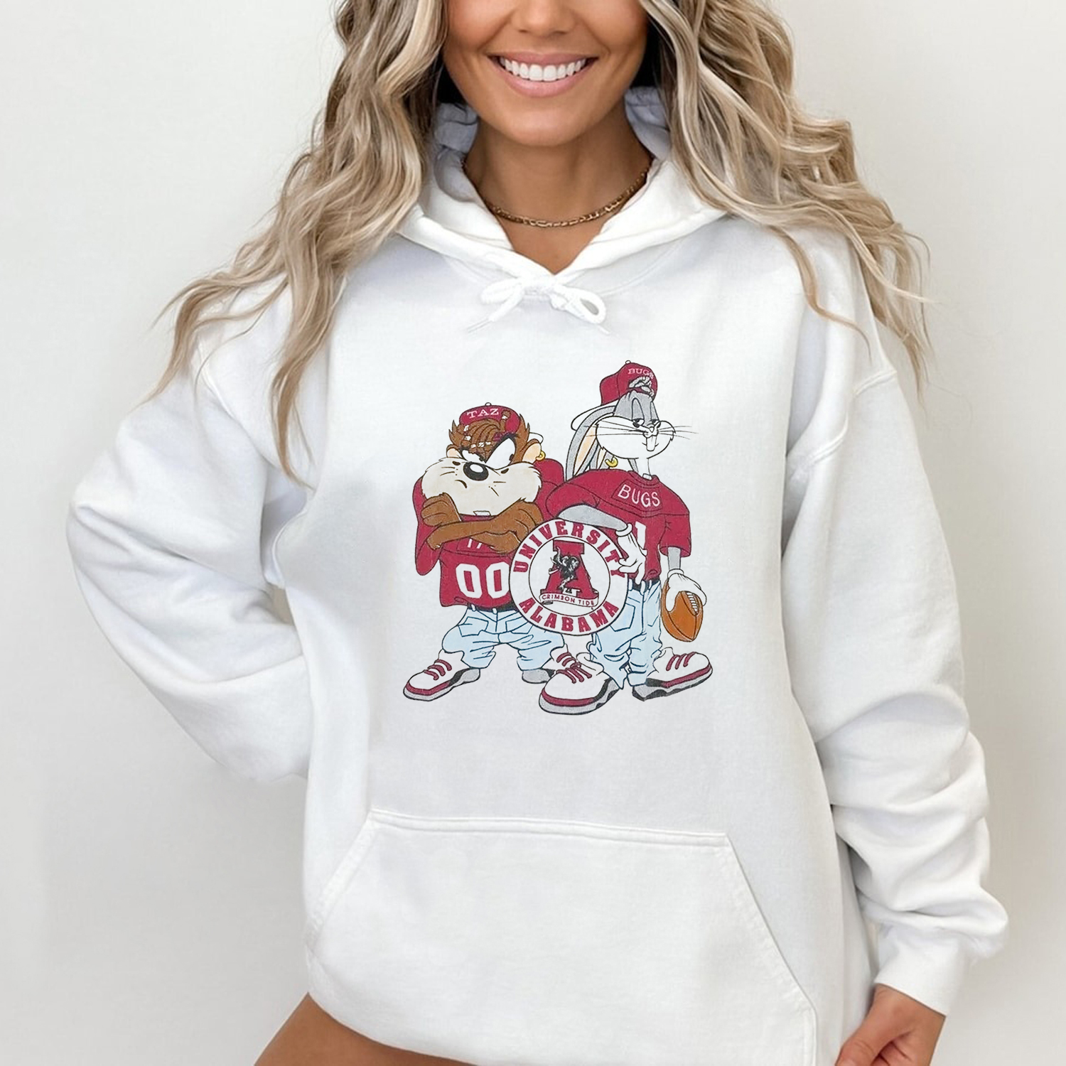 Go Vintage With NCAA Alabama Crimson Tide Looney Tunes Shirt