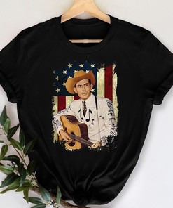 Hank Idol Williams Retro Flag American Country Music T-Shirt 2023 - Perfect for Fans