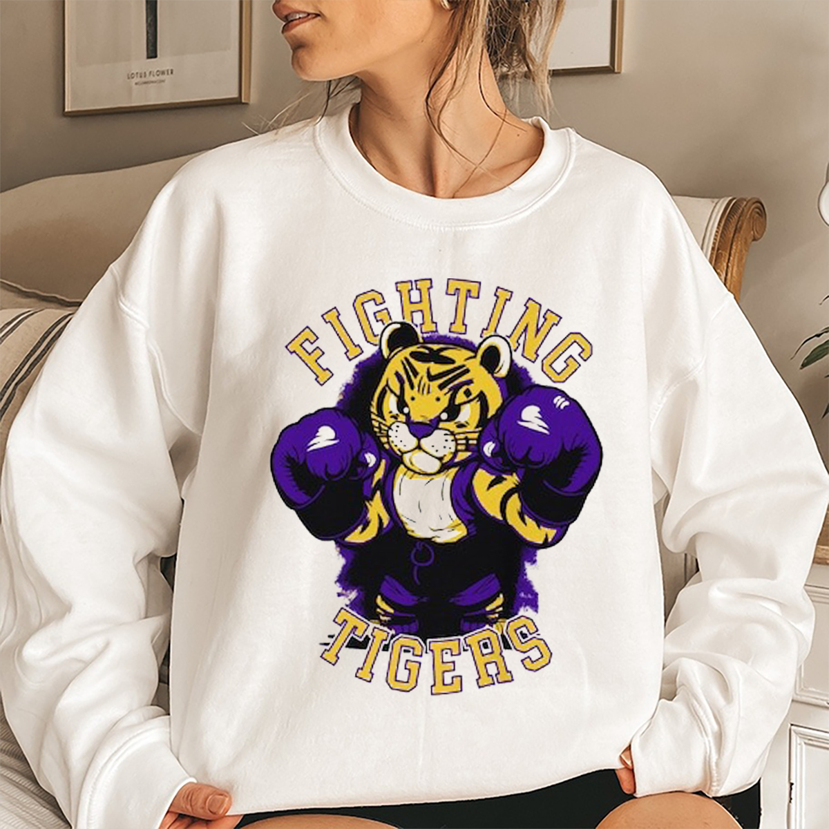LSU Fighting Tigers Graphic Tee - Vintage Style Fan Gift