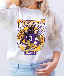 LSU Greg Brooks Eye Of The Tiger T-Shirt Sweatshirt Hoodie - Fan Gift