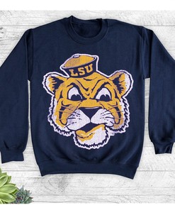 LSU Retro Unisex Tee Shirt Hoodie Sweashirt - Vintage Style Fan Gift