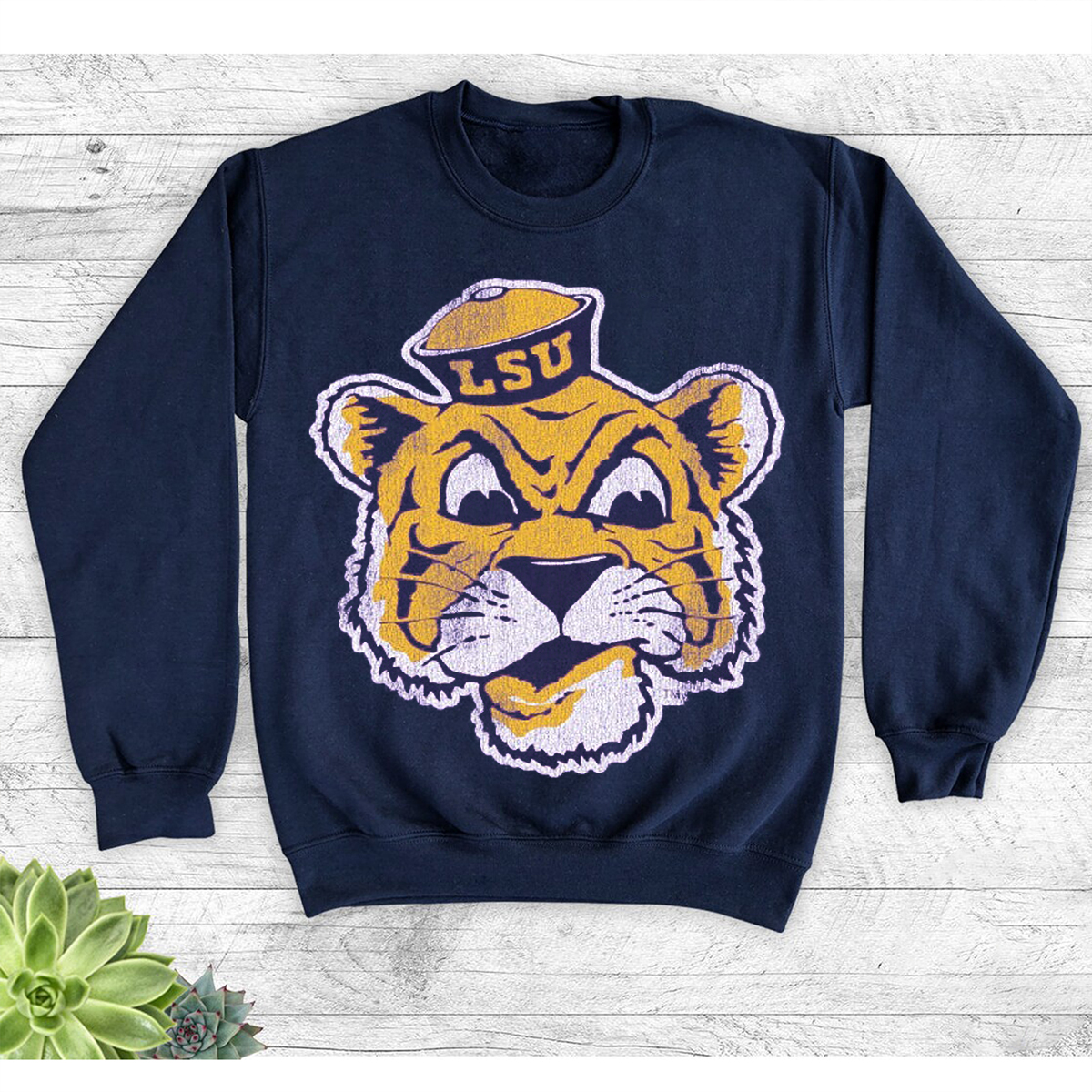 LSU Retro Unisex Tee Shirt Hoodie Sweashirt - Vintage Style Fan Gift
