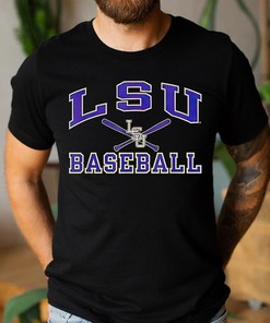 LSU Tigers Baseball Strike T-Shirt - Gift for Fans