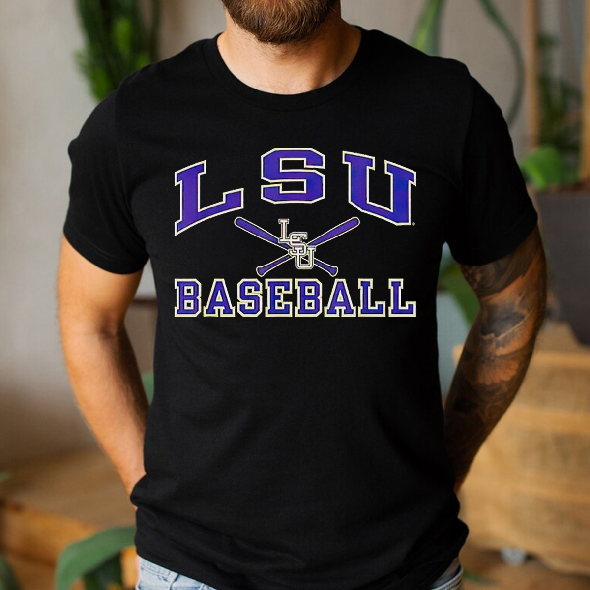 LSU Tigers Baseball Strike T-Shirt - Gift for Fans