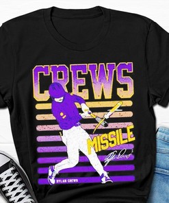 LSU Tigers Dylan Crews Missile Signature Shirt - Fan Gift