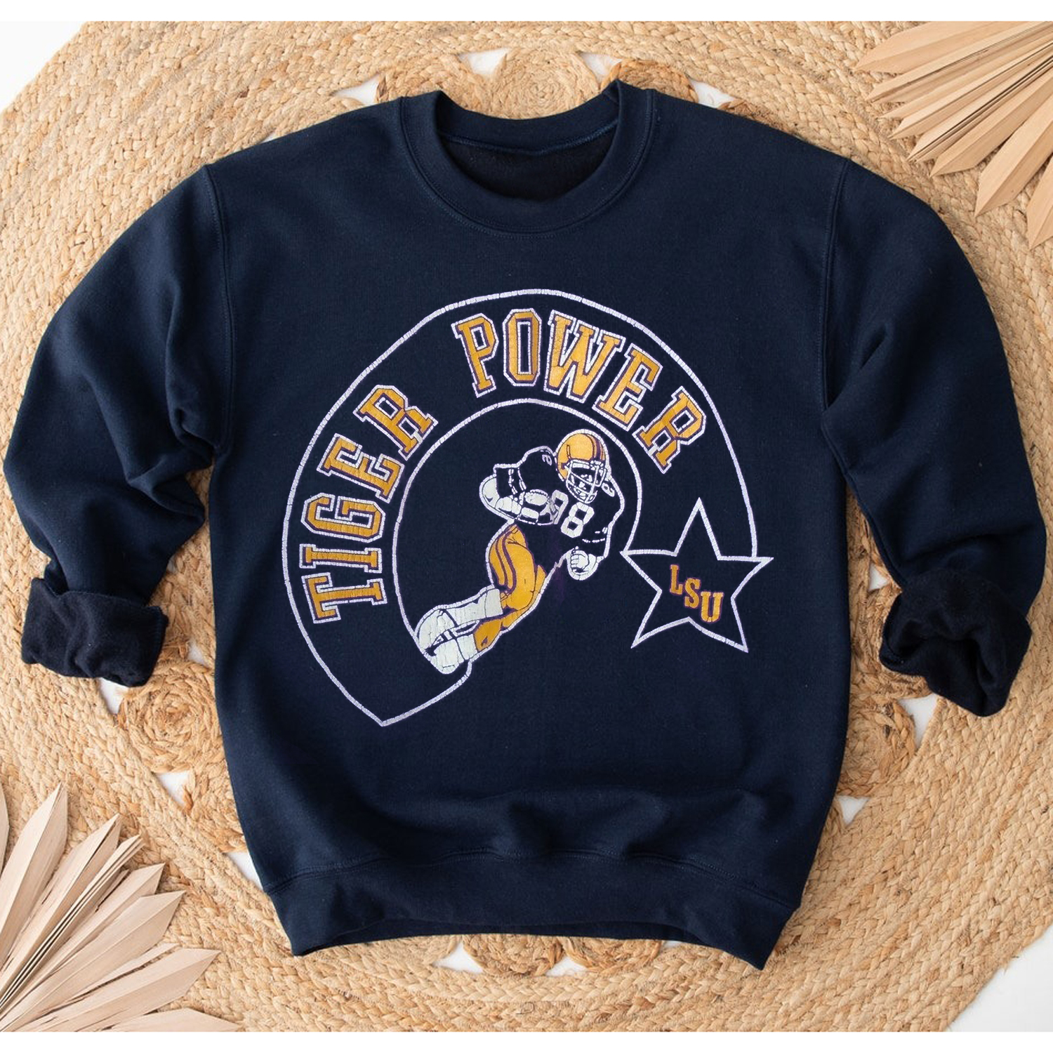 LSU Tigers Football T-Shirt - Vintage Style for LSU Fans