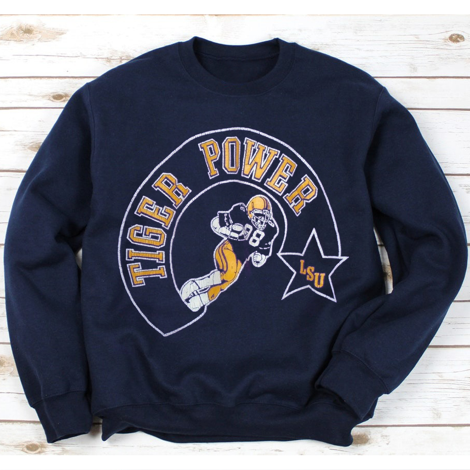 LSU Tigers Football T-Shirt - Vintage Style for LSU Fans