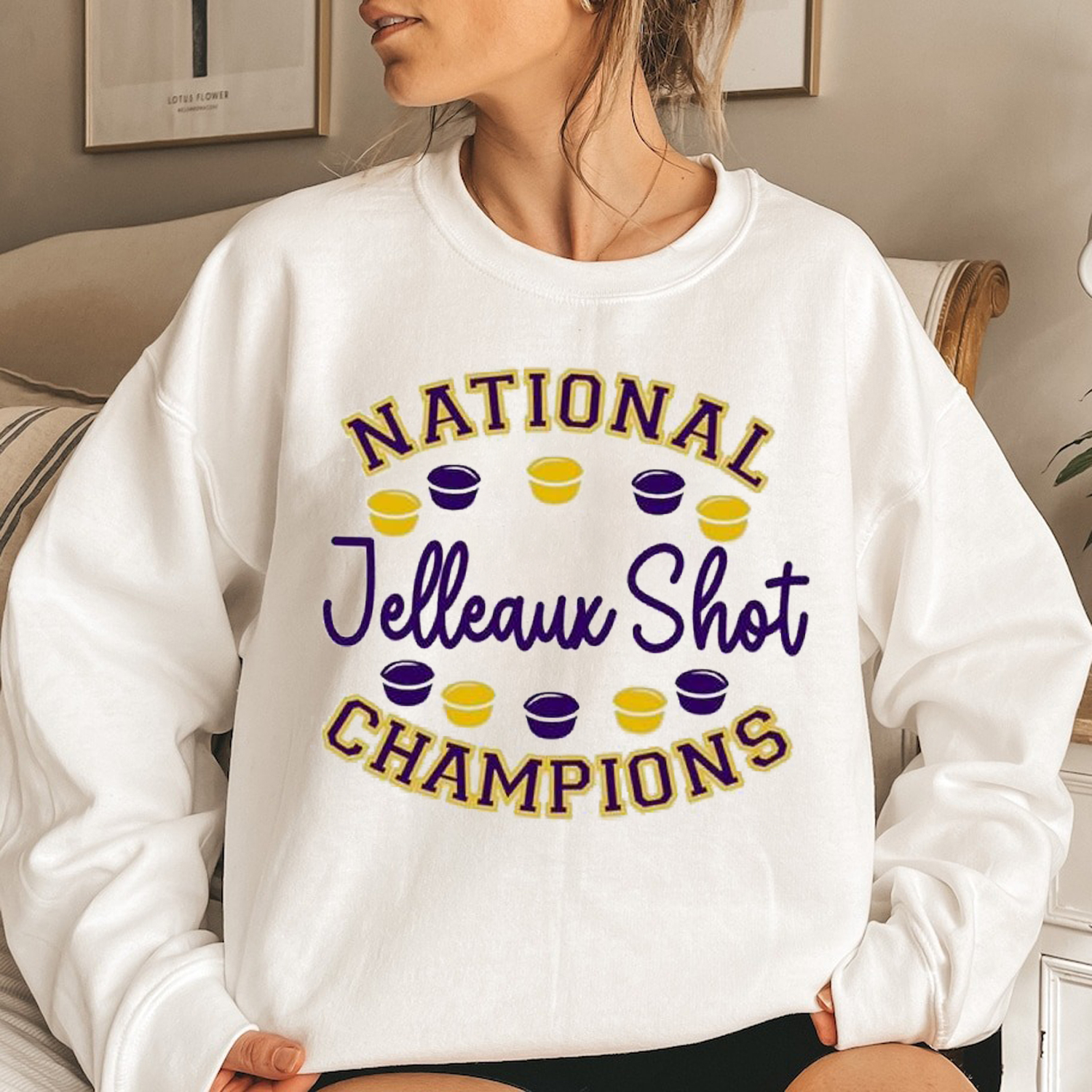 LSU Tigers National Jelleaux Shot Champions Shirt - Fan Gift