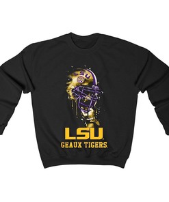 LSU Tigers Rising Helmet T-Shirt - Gift for Fans