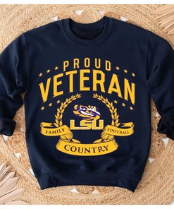 LSU Tigers Veteran T-Shirt - Gift for Fans