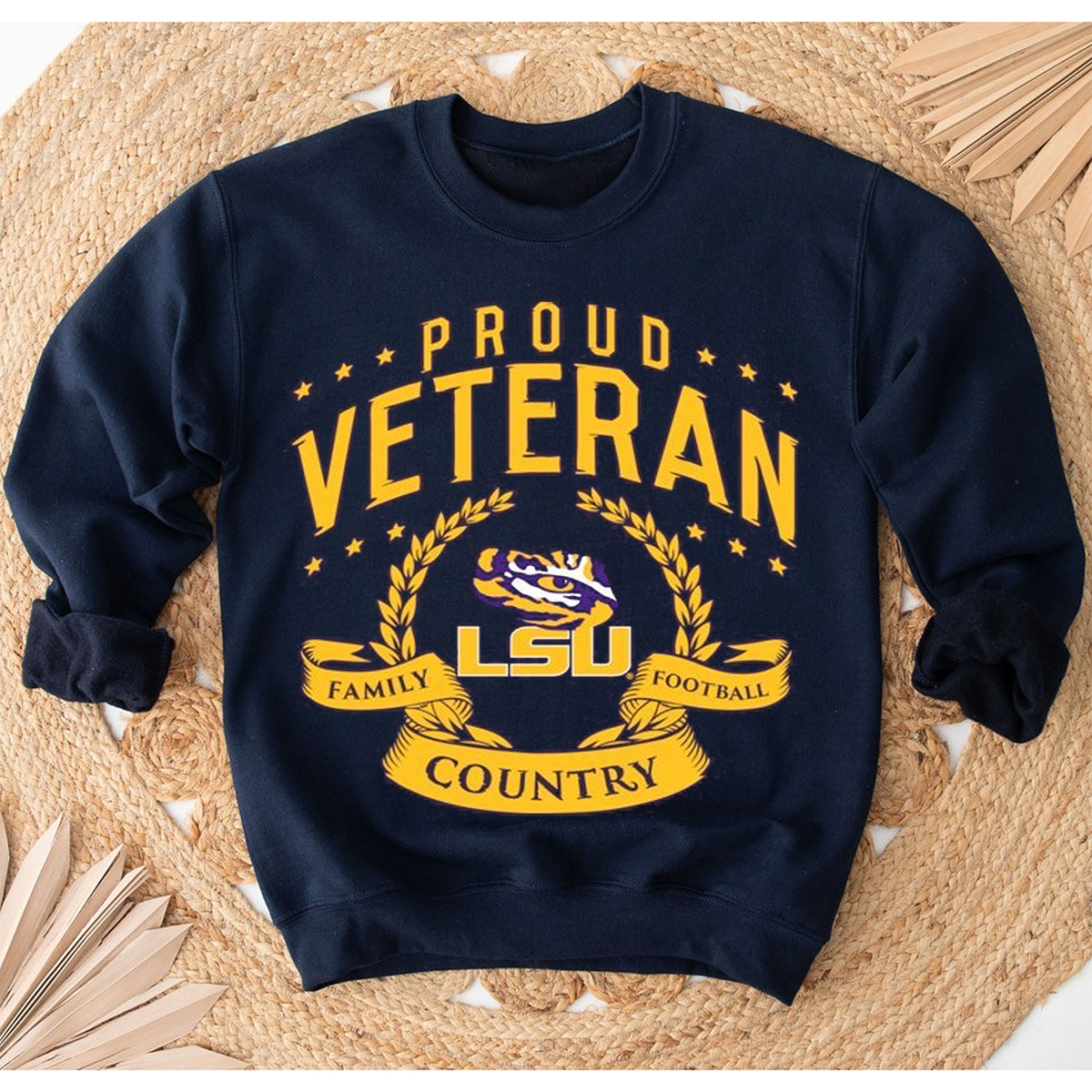 LSU Tigers Veteran T-Shirt - Gift for Fans