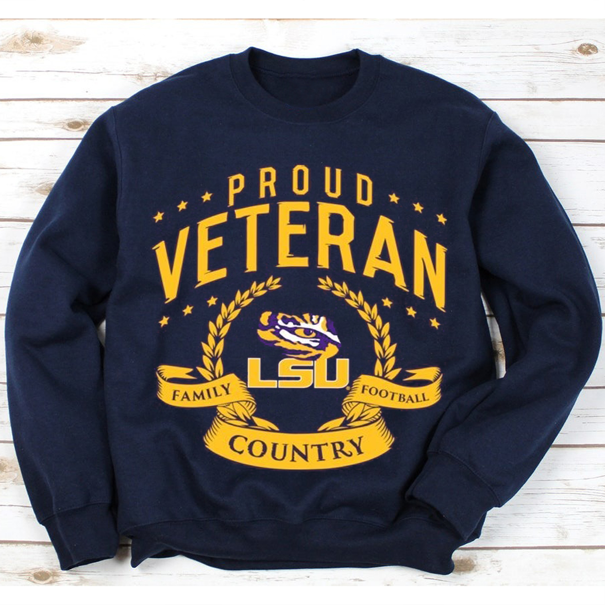 LSU Tigers Veteran T-Shirt - Gift for Fans