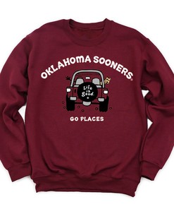 Life Is Good Sooners T-Shirt - NCAA Tee for Fans