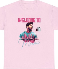 Lionel Messi Welcome to Inter Miami T-Shirt - Soccer Fan Tee - Vintage Style