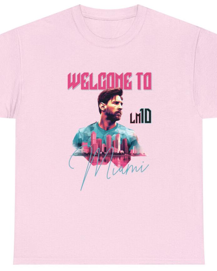 Lionel Messi Welcome to Inter Miami T-Shirt - Soccer Fan Tee - Vintage Style